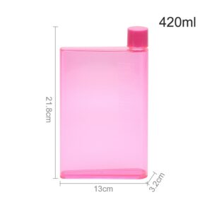 Drinks Bottle - A5/A6 Notebook Water Bottle (Various Options) - China, A5 Pink