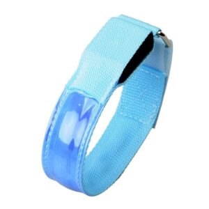 LED Armbands - Blue, Replaceable Batteries, 2pcs